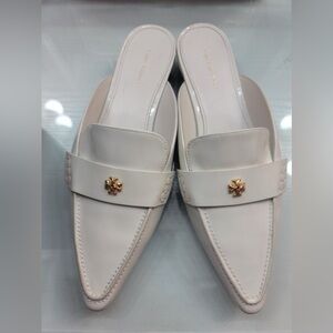 Tory Burch Backless Loafer White